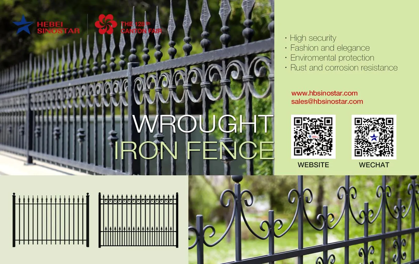 Ornamental Wrought Iron Fence hebei sinostar 6