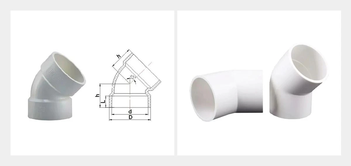 PVC 45 Degree Elbow-hbsinostar1 PVC 45 Degree Elbow-hbsinostar1